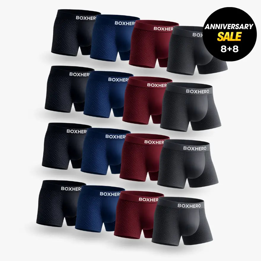 16-PACK BOXHERO BAMBOO FIBRE BOXER SHORTS 1.0