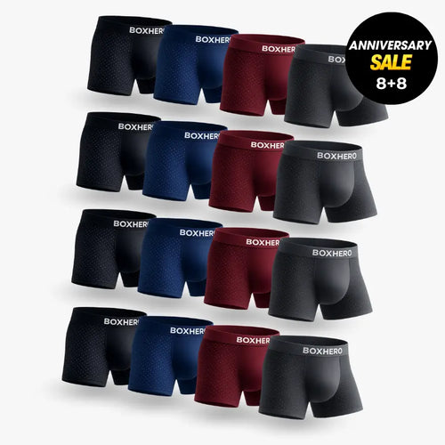 16-PACK BOXHERO BAMBOO FIBRE BOXER SHORTS 1.0
