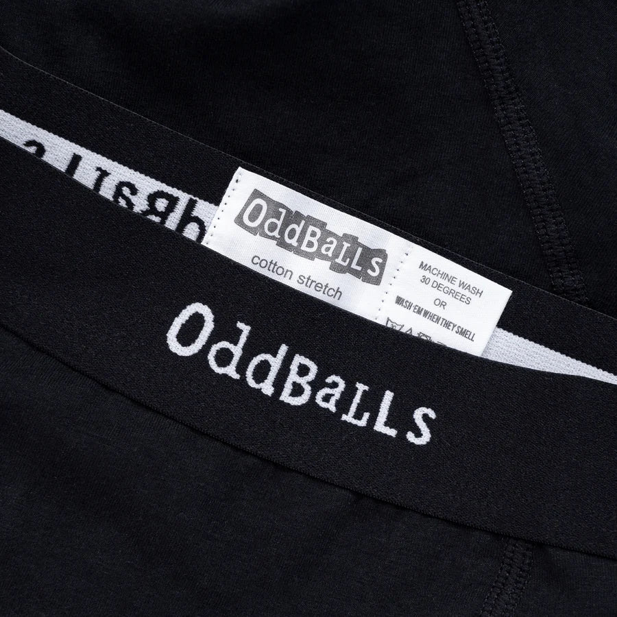 OddBalls Classic Black Boxer Shorts - MaleBox