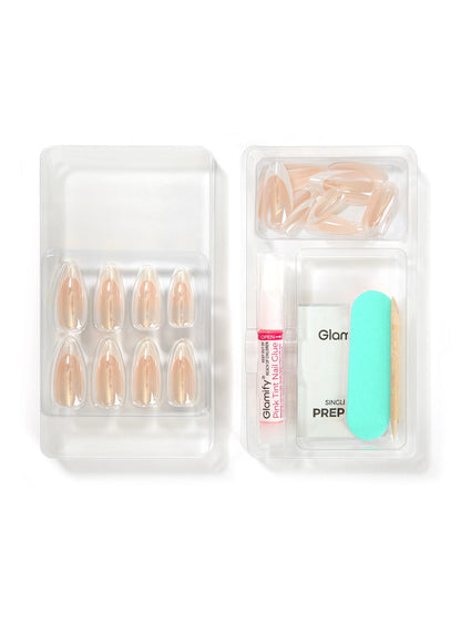 NTMR01 Mesmerize Premium Press On Nails - Almond Long