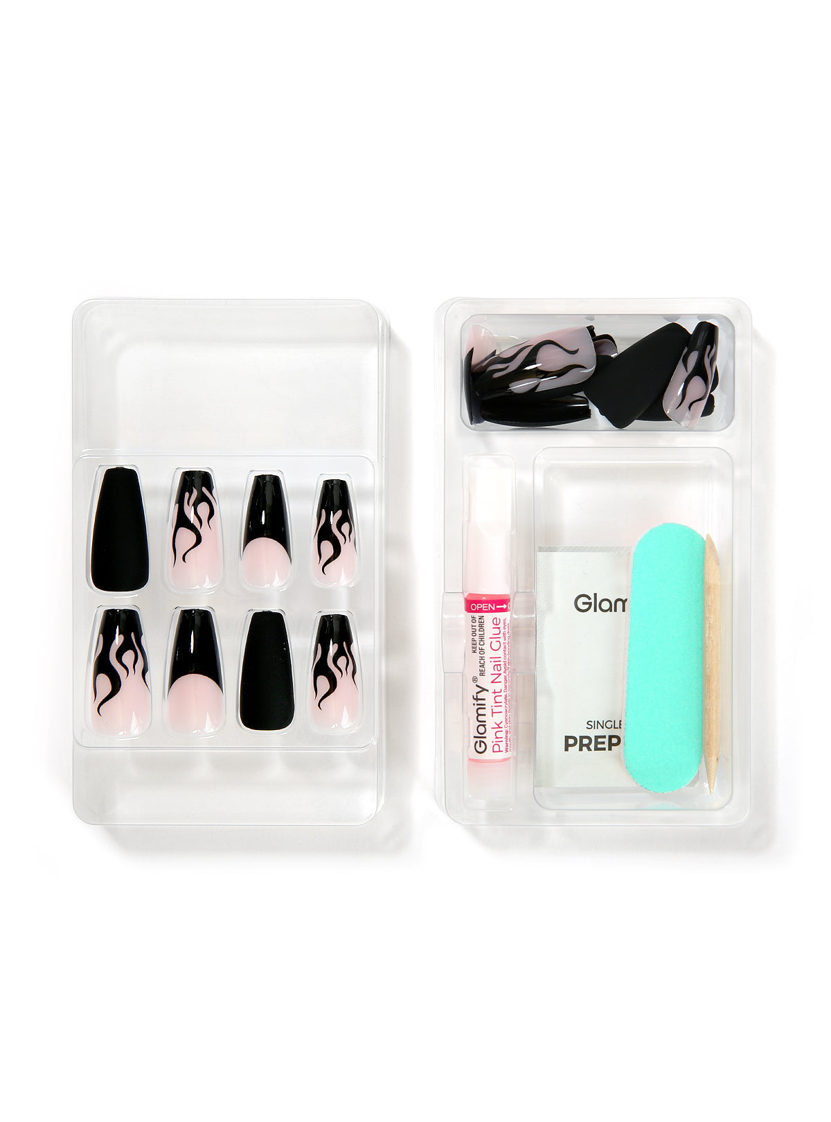 NTTS15 Trendsetter Press On Nails - Coffin Long