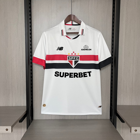 Camiseta 24∕25 São Paulo l Branco all sponsors