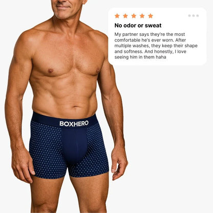 3-Pack Red - PREMIUM BAMBOO FIBRE BOXER SHORTS 1.0